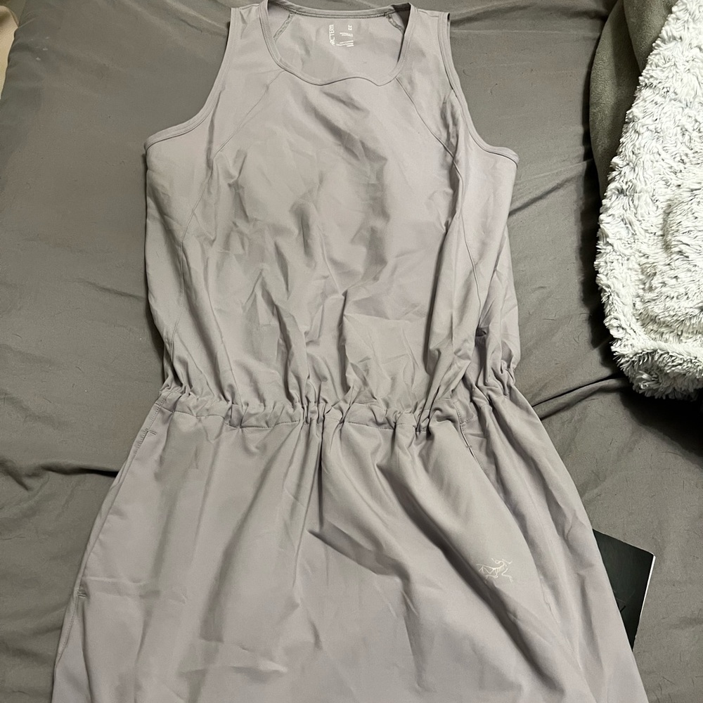 Grey Arc’teryx tennis dress. Size Medium.